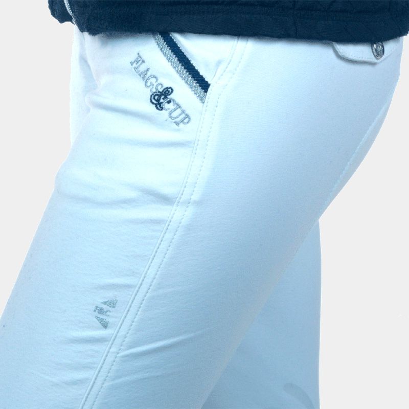 Flags & Cup - Pantaloni da equitazione Varena donna Bianco | - Ohlala