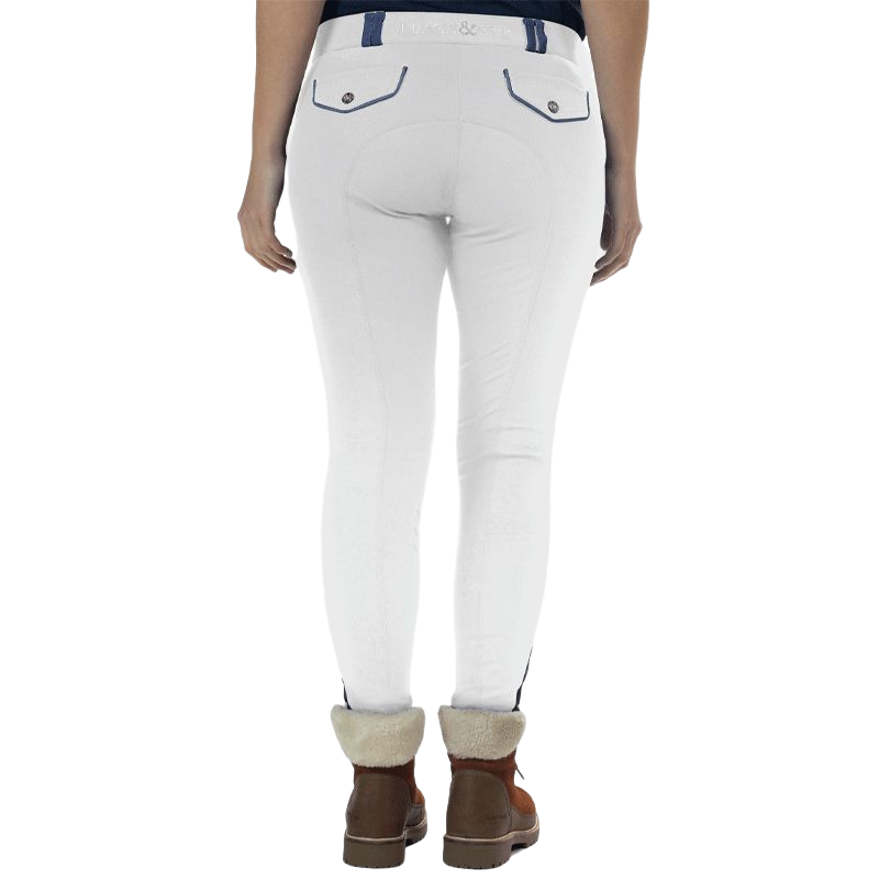 Flags & Cup - Pantaloni da equitazione bambina Orillia bianco | - Ohlala