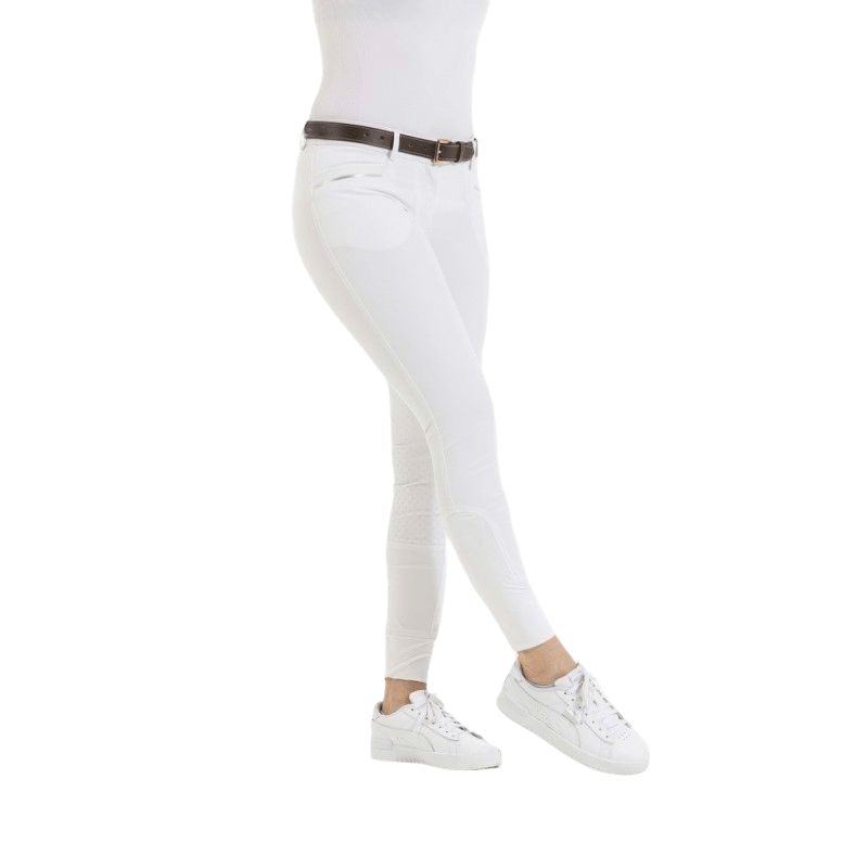 Equithème - Women's full grip riding breeches Kendal white | - Ohlala