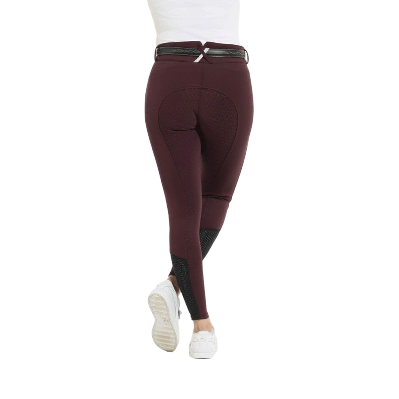 Equithème - Claudine Women's Full Grip Riding Breeches in Bordeaux | - Ohlala
