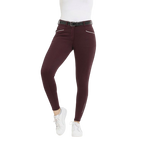 Equithème - Women's Full Grip Riding Breeches Claudine Bordeaux | - Ohlala