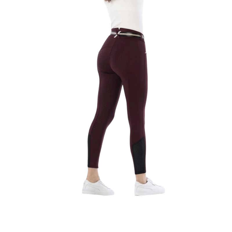 Equithème - Claudine Women's Full Grip Riding Breeches in Bordeaux | - Ohlala