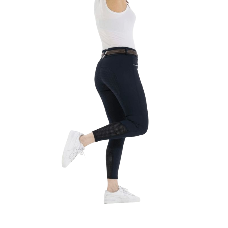 Equithème - Claudine women's full grip riding breeches navy | - Ohlala