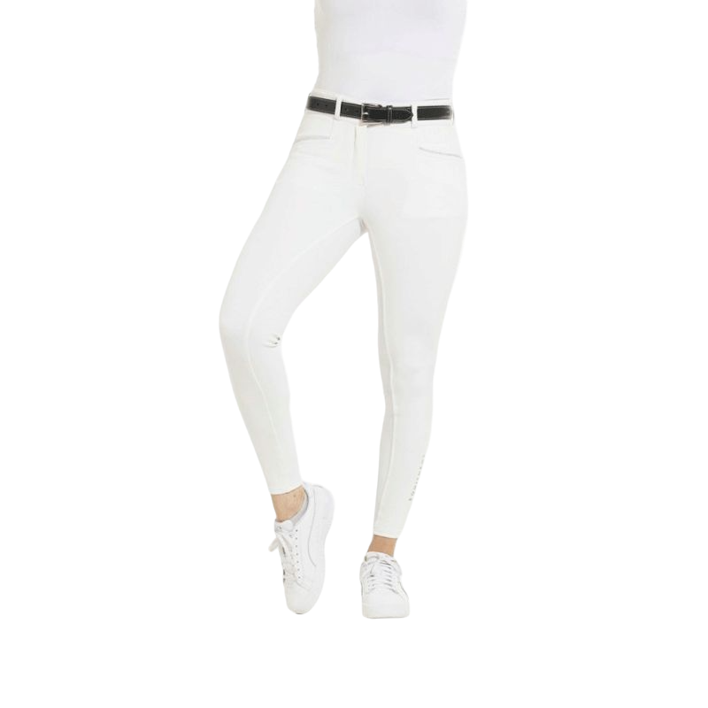 Equithème - Claudine Women's Full Grip Riding Breeches White | - Ohlala