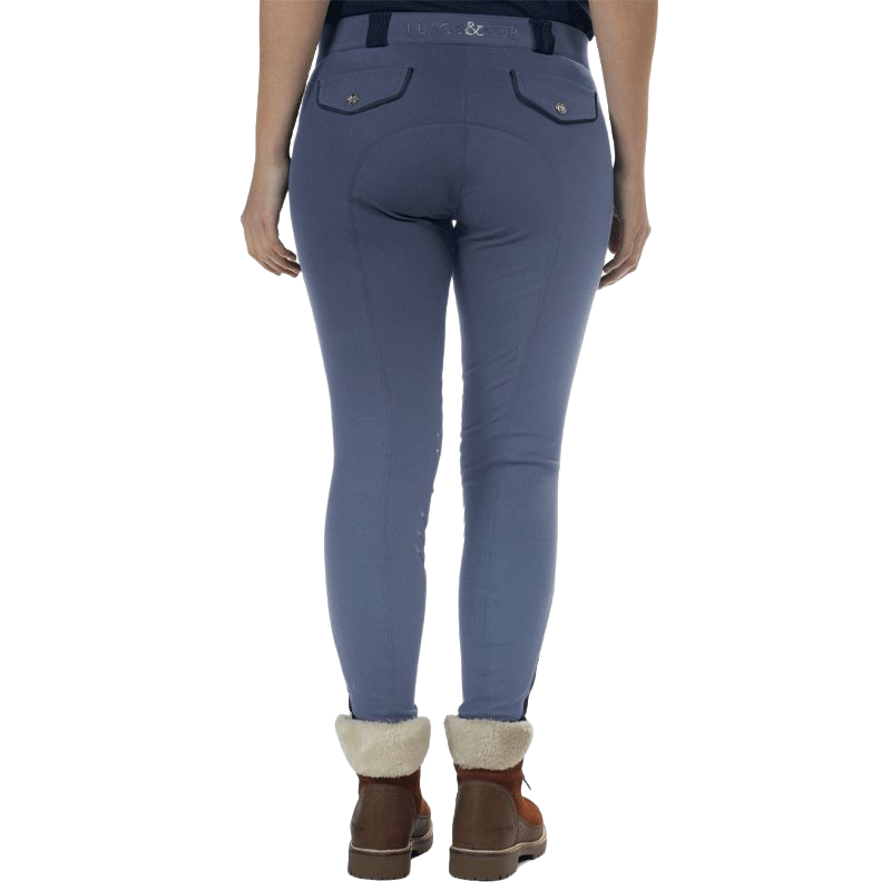 Flags & Cup - Dziewczęce spodnie jeździeckie Orillia denim | - Ohlala
