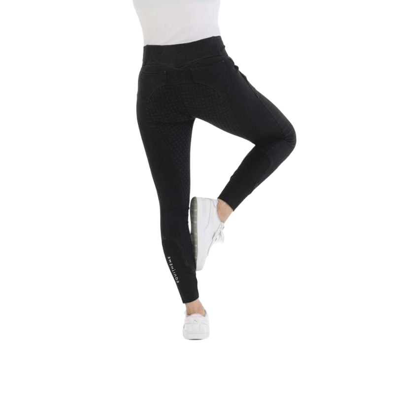 Equithème - Pantaloni da equitazione fondo in silicone donna Jena grigio | - Ohlala