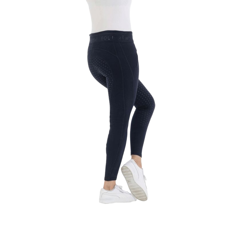 Equithème - Women's Navy Silicon Seat Riding Leggings Pamela | - Ohlala