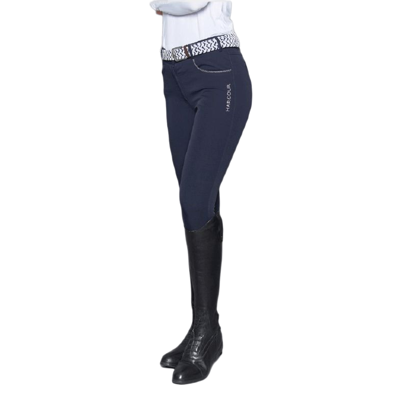 Harcour - Women's Full Grip Vogue Navy Riding Breeches | - Ohlala