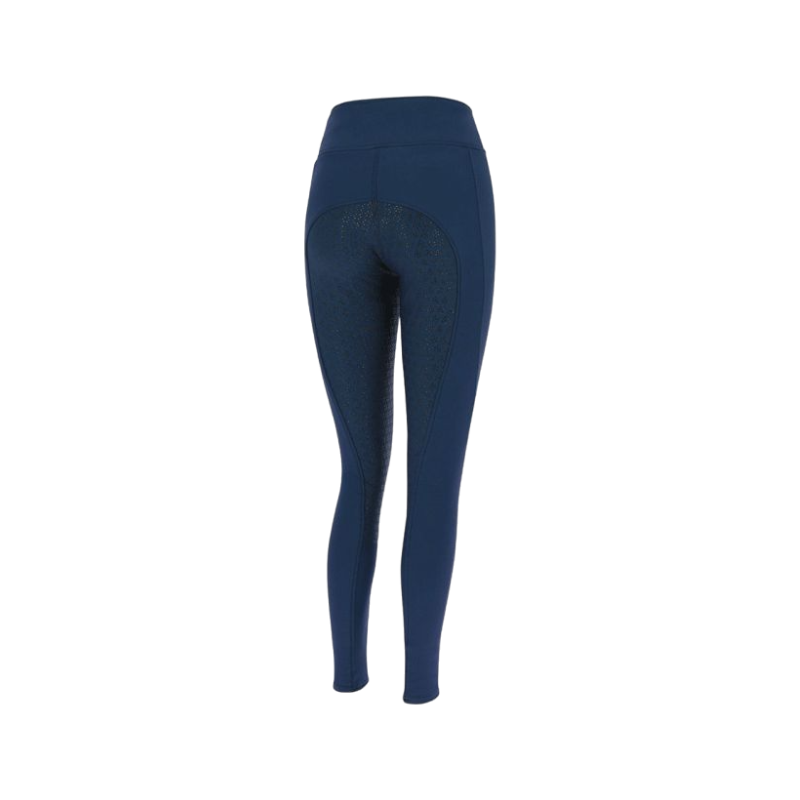 Equithème - Dziecięce legginsy jeździeckie Pull-On Dolomyt z silikonem granatowe | - Ohlala