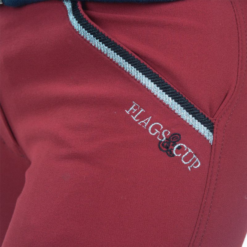 Flags & Cup - Varena Junior Riding Breeches Red | - Ohlala