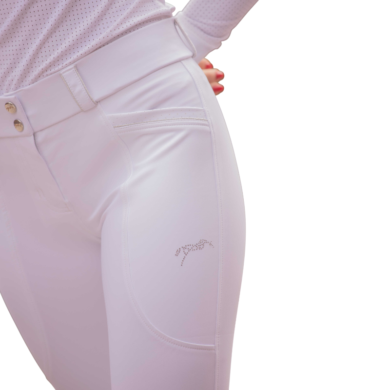 Pénélope - Damen-Reithose Sybille weiß | - Ohlala