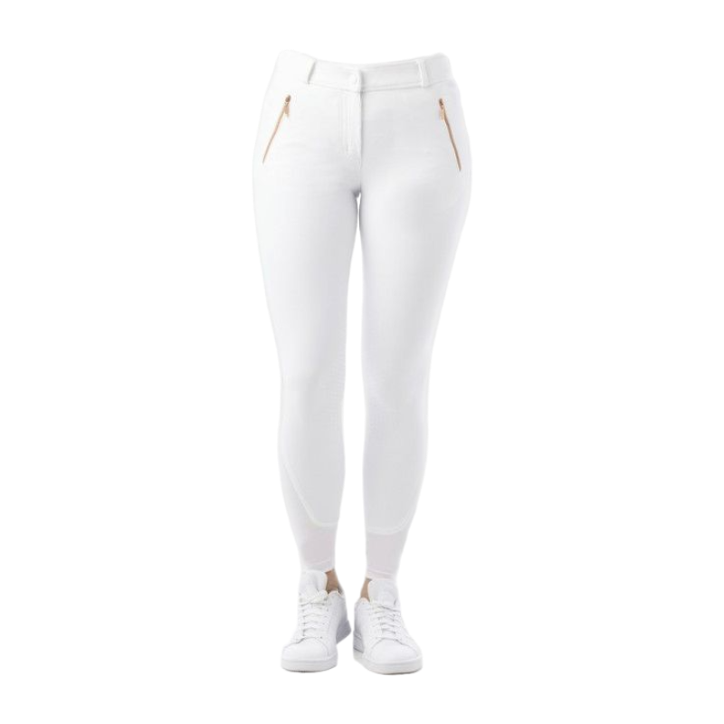 Equithème - Women's white Kenya riding breeches | - Ohlala