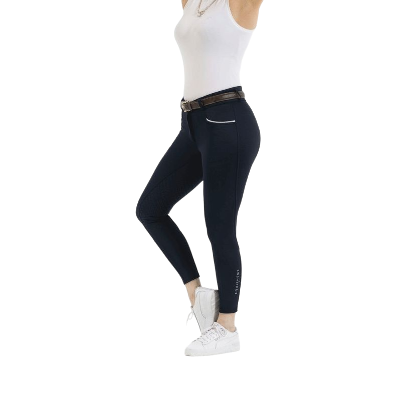 Equithème - Claudine women's full grip riding breeches navy | - Ohlala