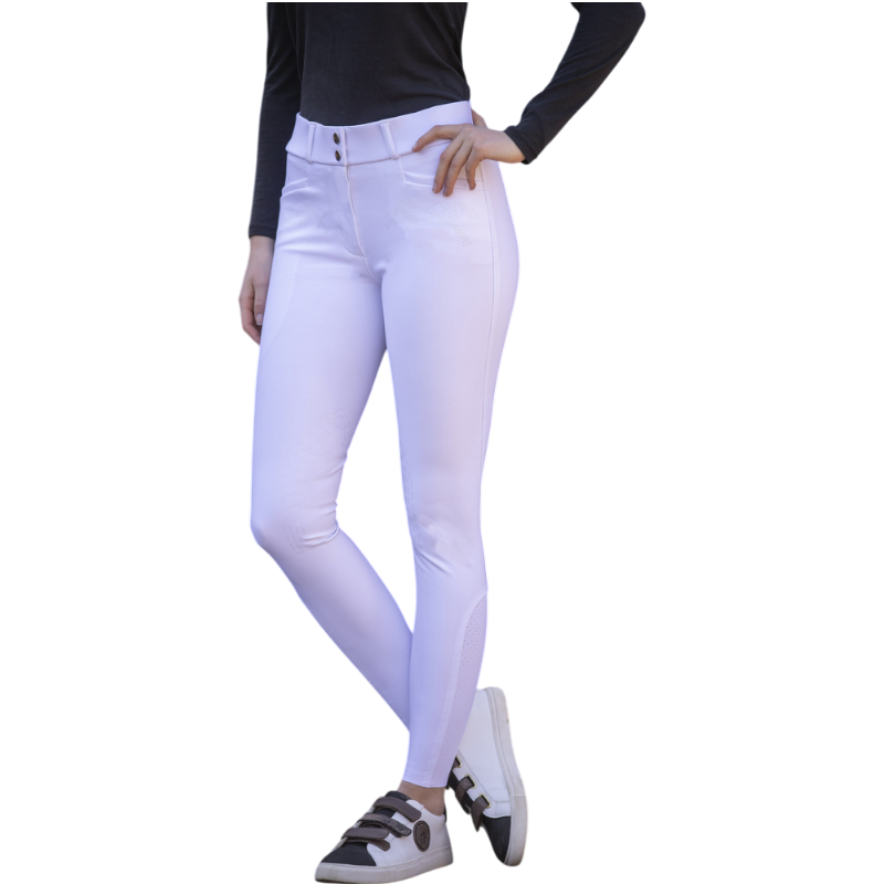 Pénélope - Majestic white women's riding breeches | - Ohlala
