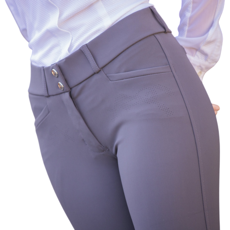 Pénélope - Pantalón de equitación mujer Majestic gris oscuro | - Ohlala