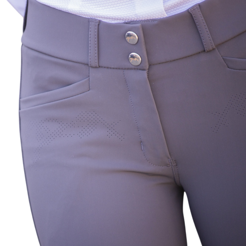 Pénélope - Pantalón de equitación mujer Majestic gris oscuro | - Ohlala