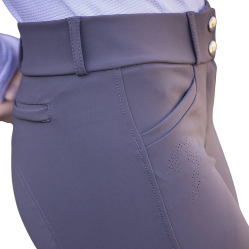 Pénélope - Pantalón de equitación mujer Majestic gris oscuro | - Ohlala