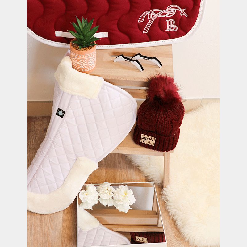 Riding World - Horse saddle pad shock absorber white | - Ohlala