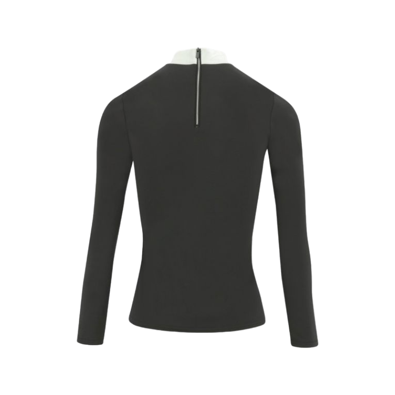 Equithème - Polo maniche lunghe donna Valencia nero | - Ohlala