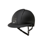 KEP - Smart matt black riding helmet polo visor | - Ohlala