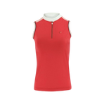 Equithème - Smoff Red Sleeveless Polo Shirt | - Ohlala