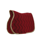 Equithème - Tapis de selle polyfun bordeaux | - Ohlala