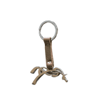 Pénélope - Key ring cognac / silver | - Ohlala