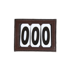 Kentucky Horsewear - Brown velcro number holder | - Ohlala