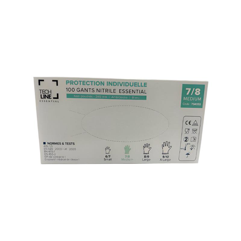 Maury - Powder-free nitrile disposable examination and care gloves | - Ohlala