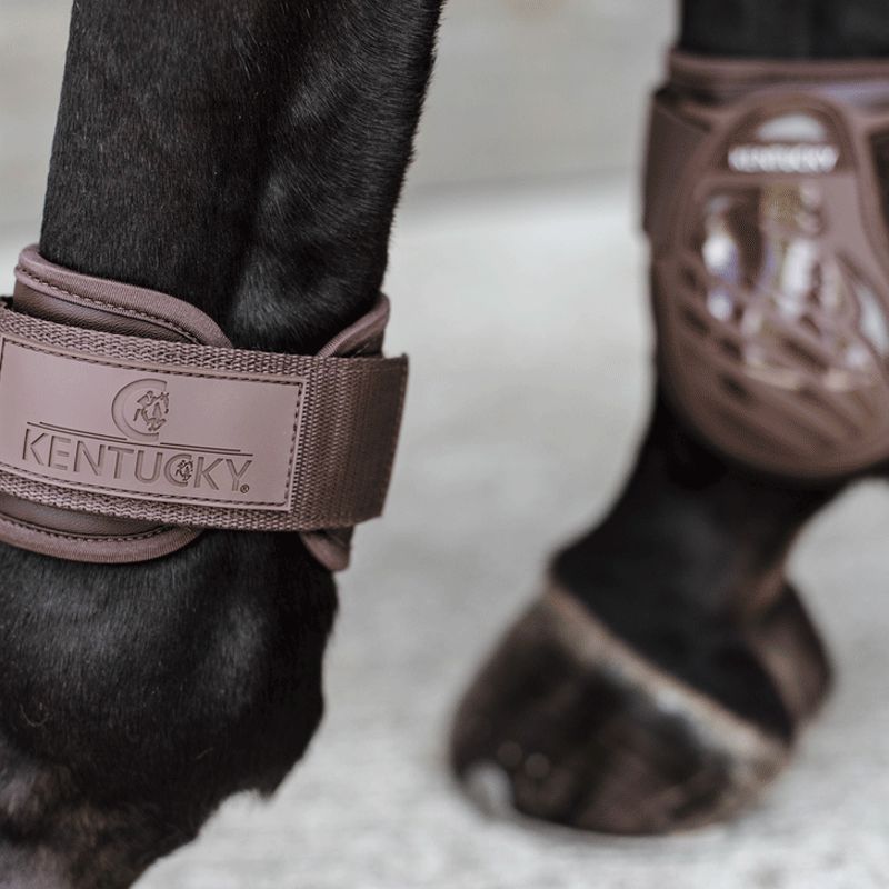 Kentucky Horsewear - Ochraniacze pęcinowe dla młodych koni brązowe | - Ohlala