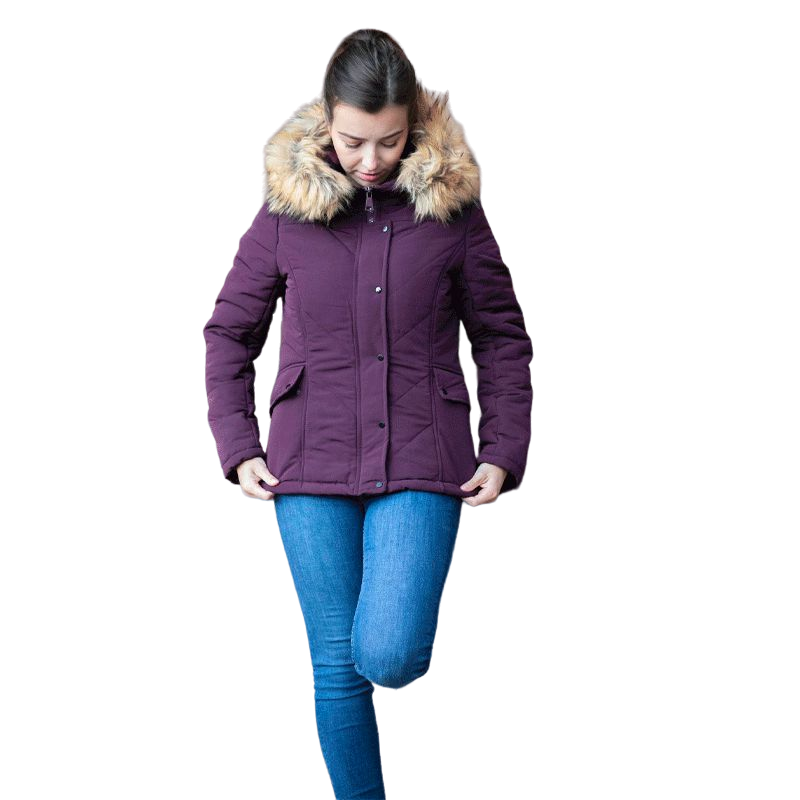 Jump'In - Women's long-sleeve padded jacket Jade plum | - Ohlala