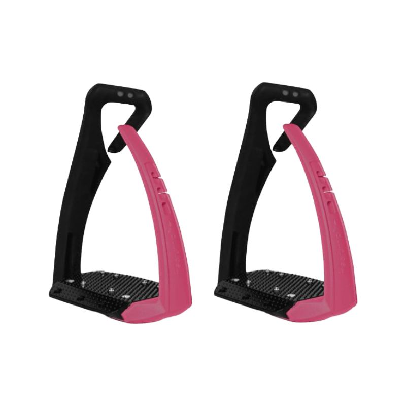 Freejump - Étriers Soft'Up Pro + noir/ rose | - Ohlala