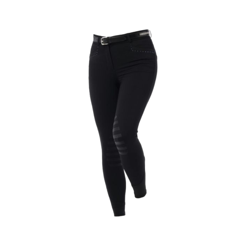 Equithème - Safir black/blue women's riding breeches | - Ohlala