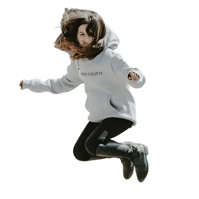 Equithème - Britney sweatshirt for girls heather grey | - Ohlala