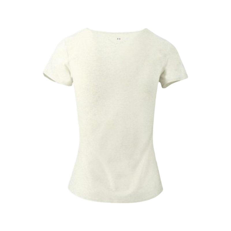 Equithème - Damen Kurzarm-T-Shirt Anna creme | - Ohlala