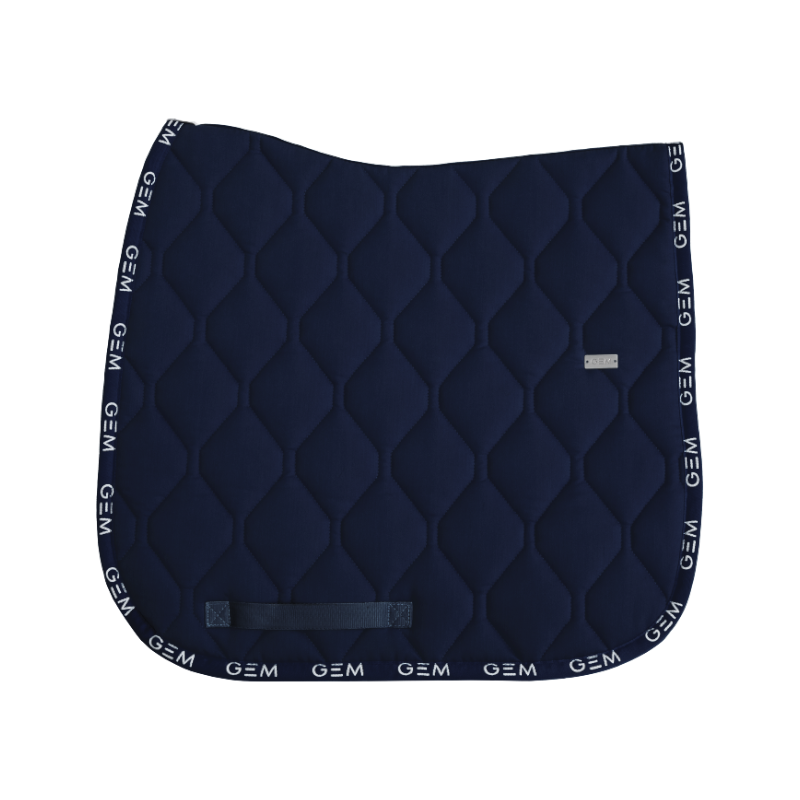 GEM - Dressage saddle pad Love navy/silver | - Ohlala
