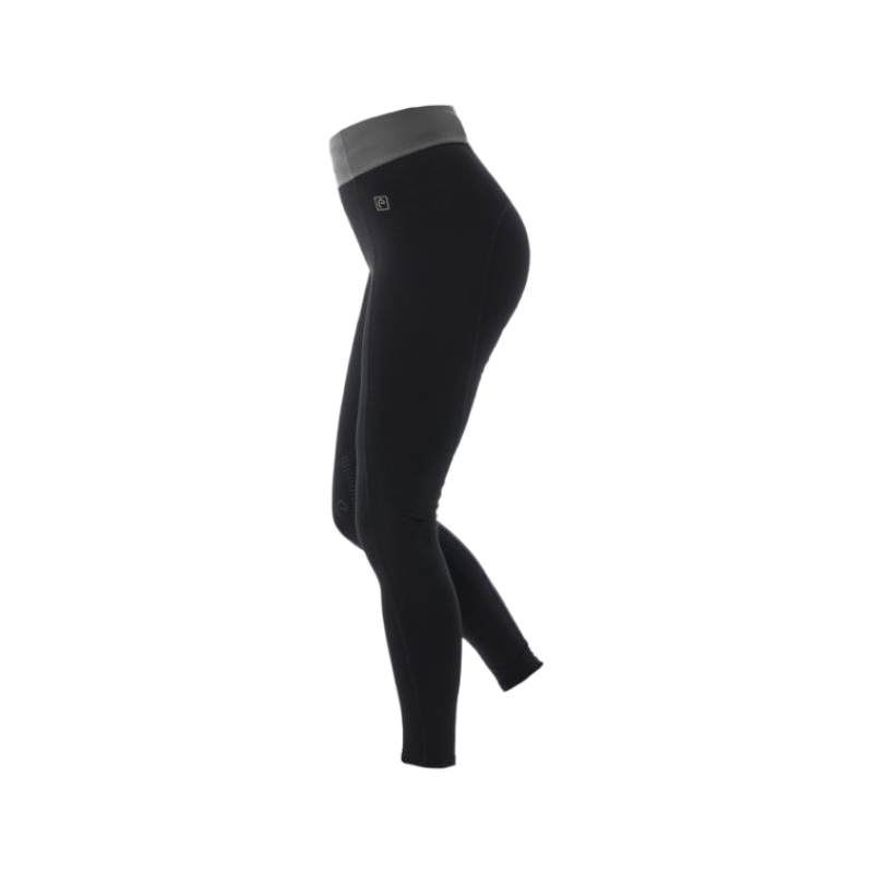 Equithème - Women's riding legging Tea black/khaki | - Ohlala