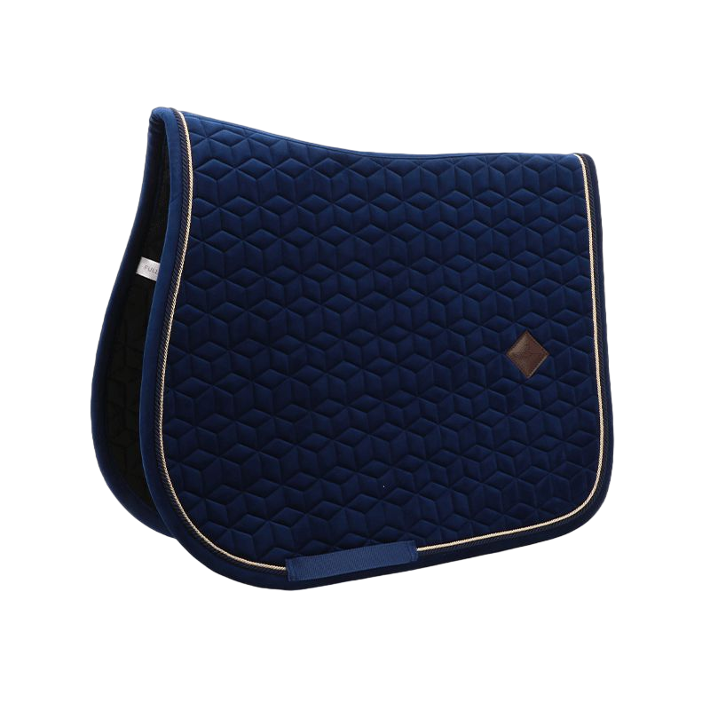 Kentucky Horsewear - Basic Velvet jumping saddle pad navy | - Ohlala