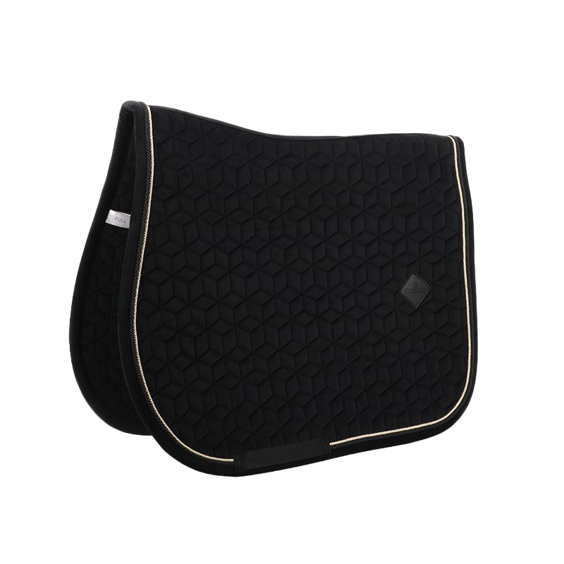 Kentucky Horsewear - ベーシック ベルベット 障害用サドルパッド ブラック | - Ohlala