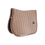 Kentucky Horsewear - Tapis de selle Velvet Pearls jumping beige | - Ohlala