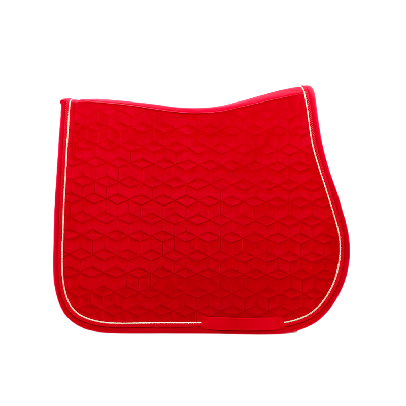 Kentucky Horsewear - Zadeldek Velvet Jumping Rood | - Ohlala