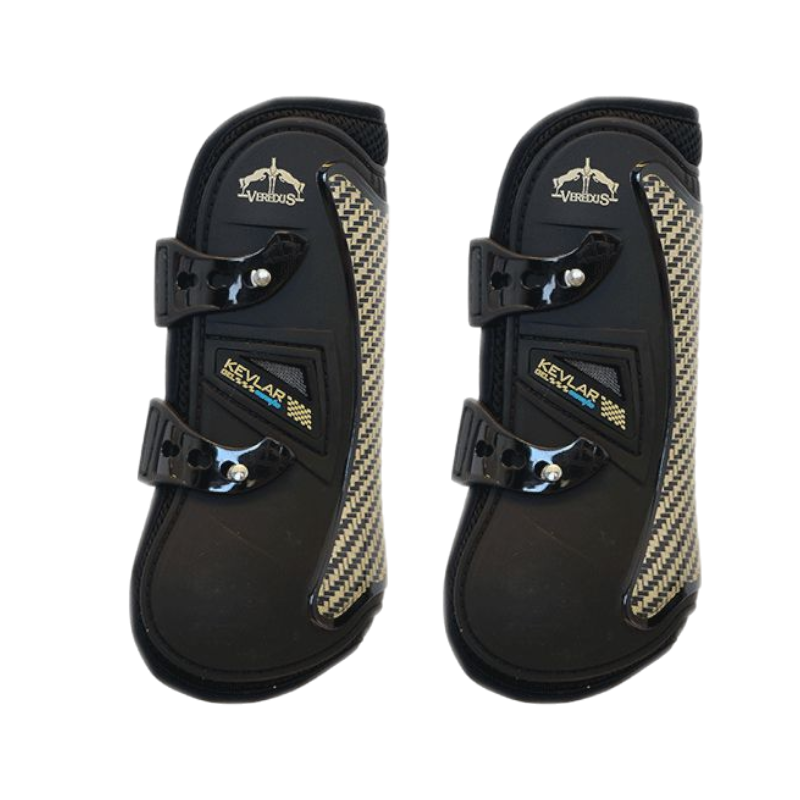 Veredus - Guêtres ouvertes Kevlar Gel Vento Noir x2 | - Ohlala