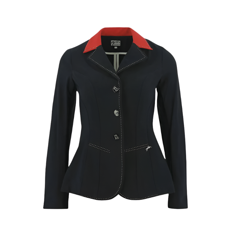Pénélope - Veste de concours Paris marine/rouge | - Ohlala