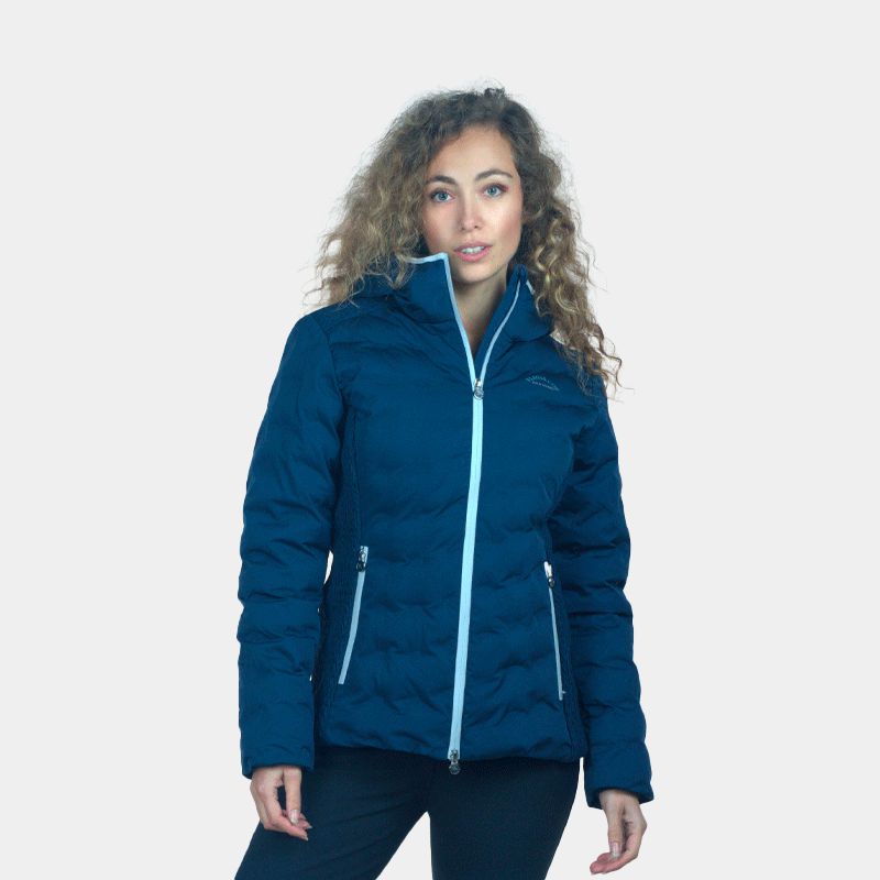 Flags & Cup - Parka técnica de mujer Atka azul marino | - Ohlala