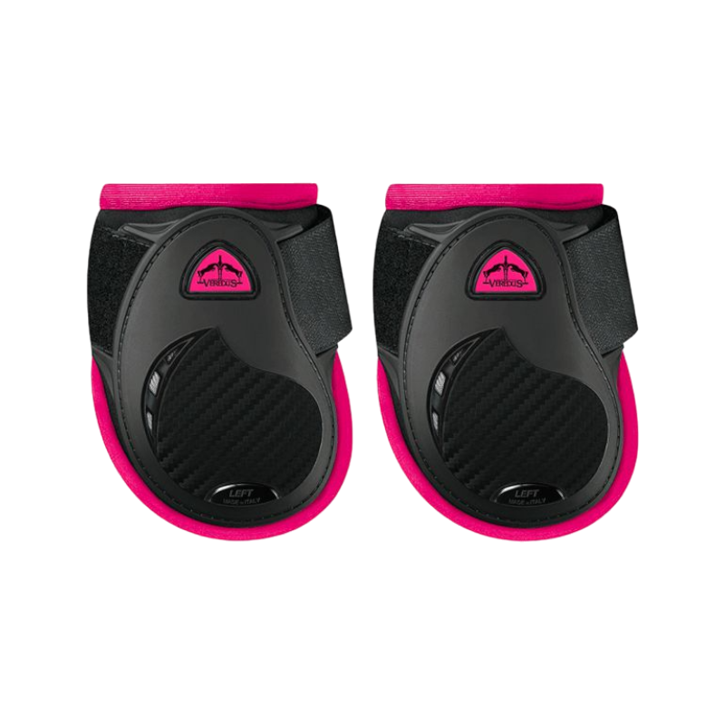 Veredus - Personalised Vento Young Horse brushing boots Black/Fuchsia Colour Edition | - Ohlala