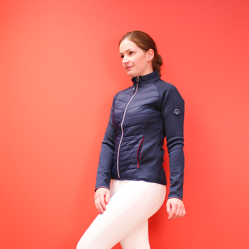 Equithème - Giacca donna ibrida Olivia blu navy | - Ohlala
