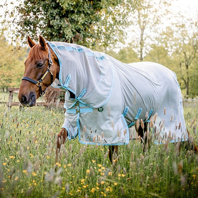 Horseware - Derka przeciw owadom Amigo AmECO bug buster srebrna/jasnoniebieski | - Ohlala