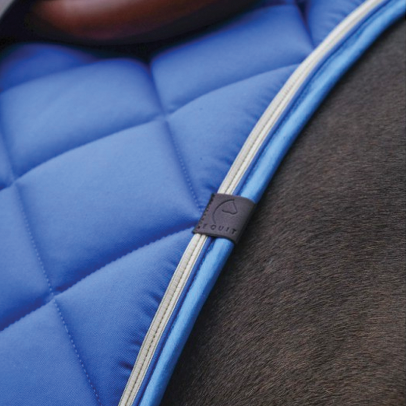 Equithème - Tapis de selle Classic bleu roi | - Ohlala