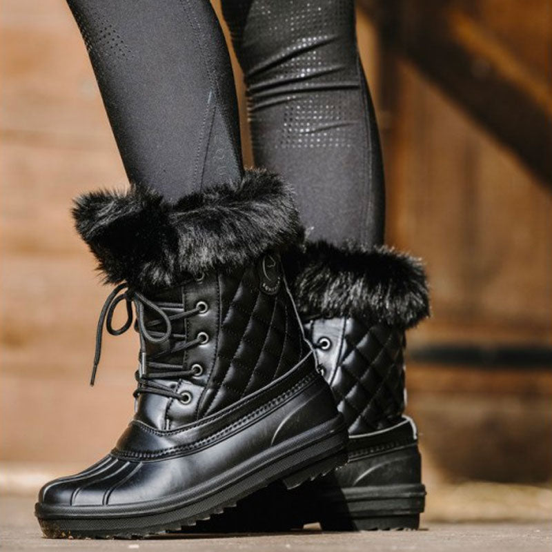 Equithème - "je t'aime" winter boots black | - Ohlala