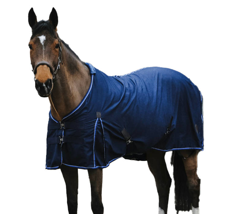Equithème - Polykatoen Classic overhemd marine | - Ohlala